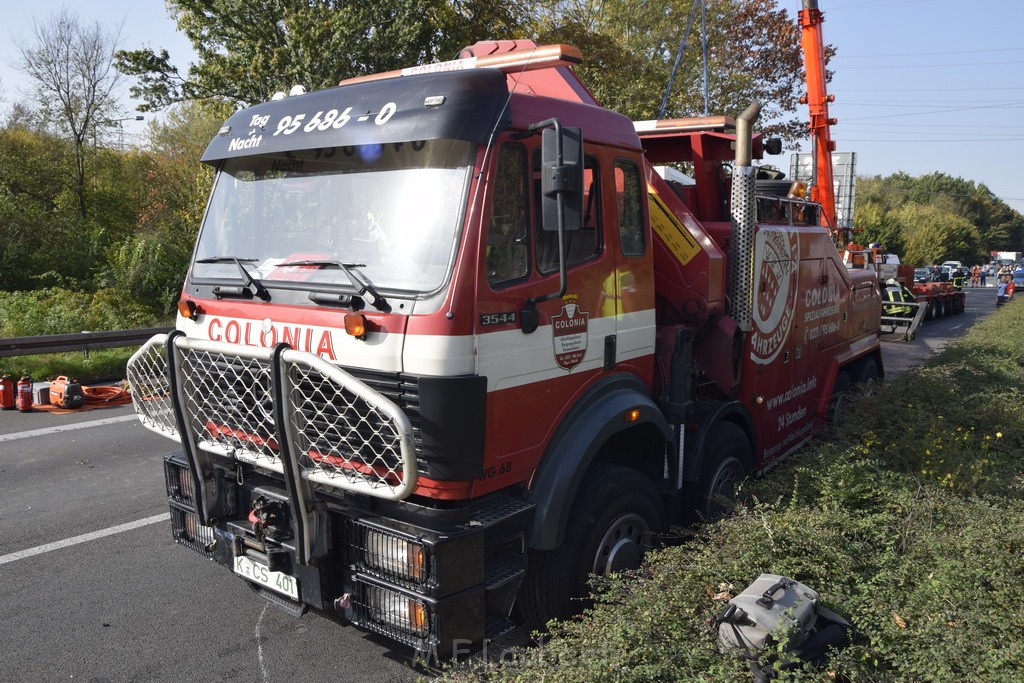 Schwerer VU PKlemm A 57 Rich Innenstadt Hoehe Koeln Chorweiler P236.JPG - Miklos Laubert